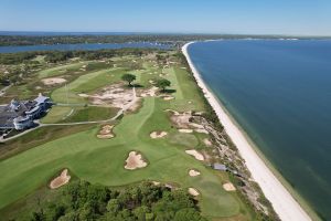 Sebonack 1st Green Aerial